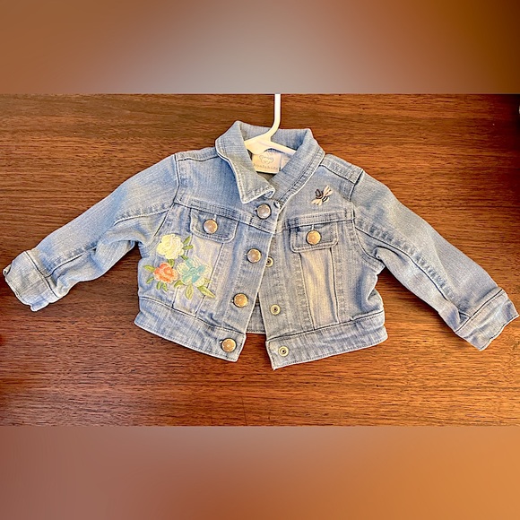 Embroidered Jean Jacket 3-6 months - Picture 2 of 3